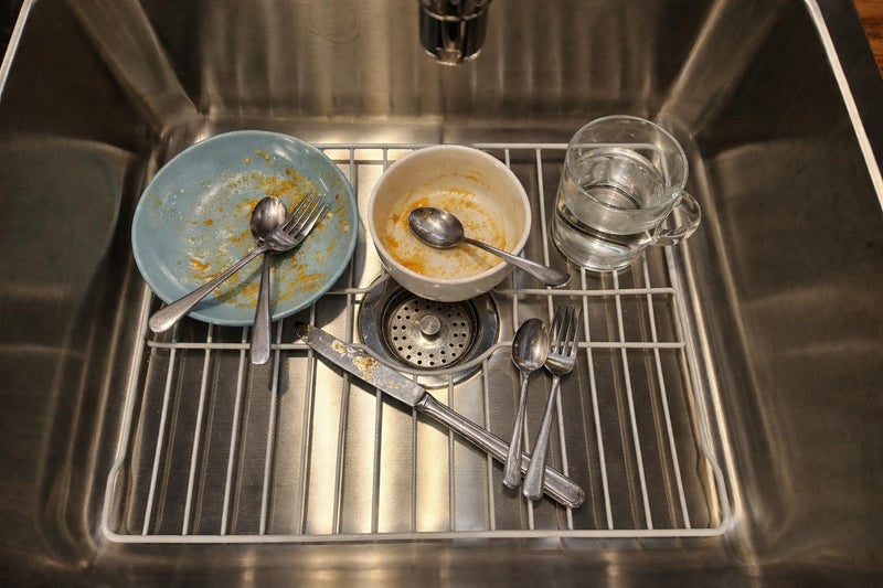 SOFINNI Sink Protectors for Kitchen Sink Bottom with White Coating Grate Insert Grid Sink Bowl Drying Rack Steel Small (10.5" x 12.5") - Image 2
